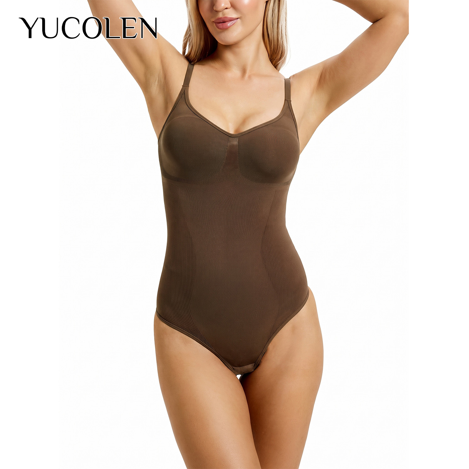 Shapewear Bodysuit Firm - Женское боди YUCOLEN с U-образным вырезом