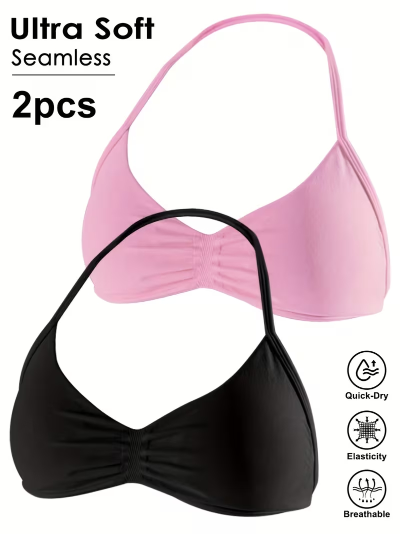 Push Up Bra Padded - 2 шт. Бесшовные сексуальные топы для