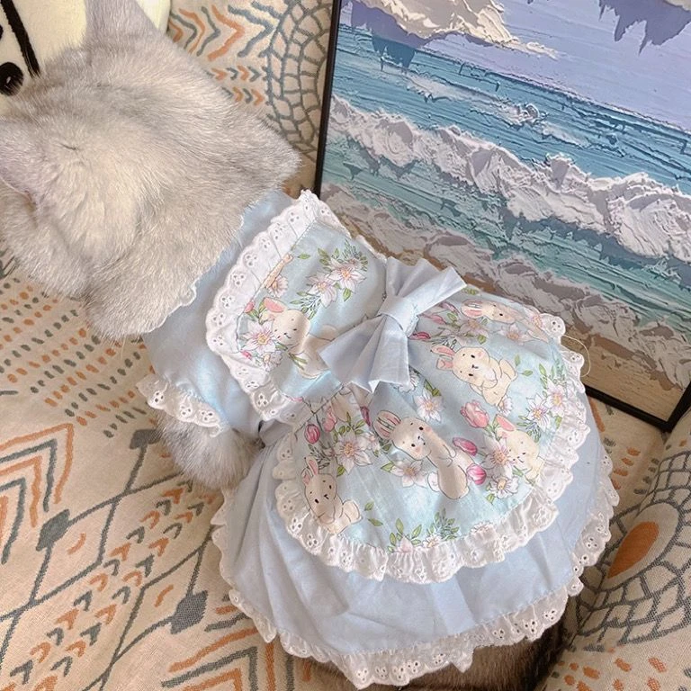 Lace Teddy Lingerie - Милое Платье-фартук для домашних животных, кружевное